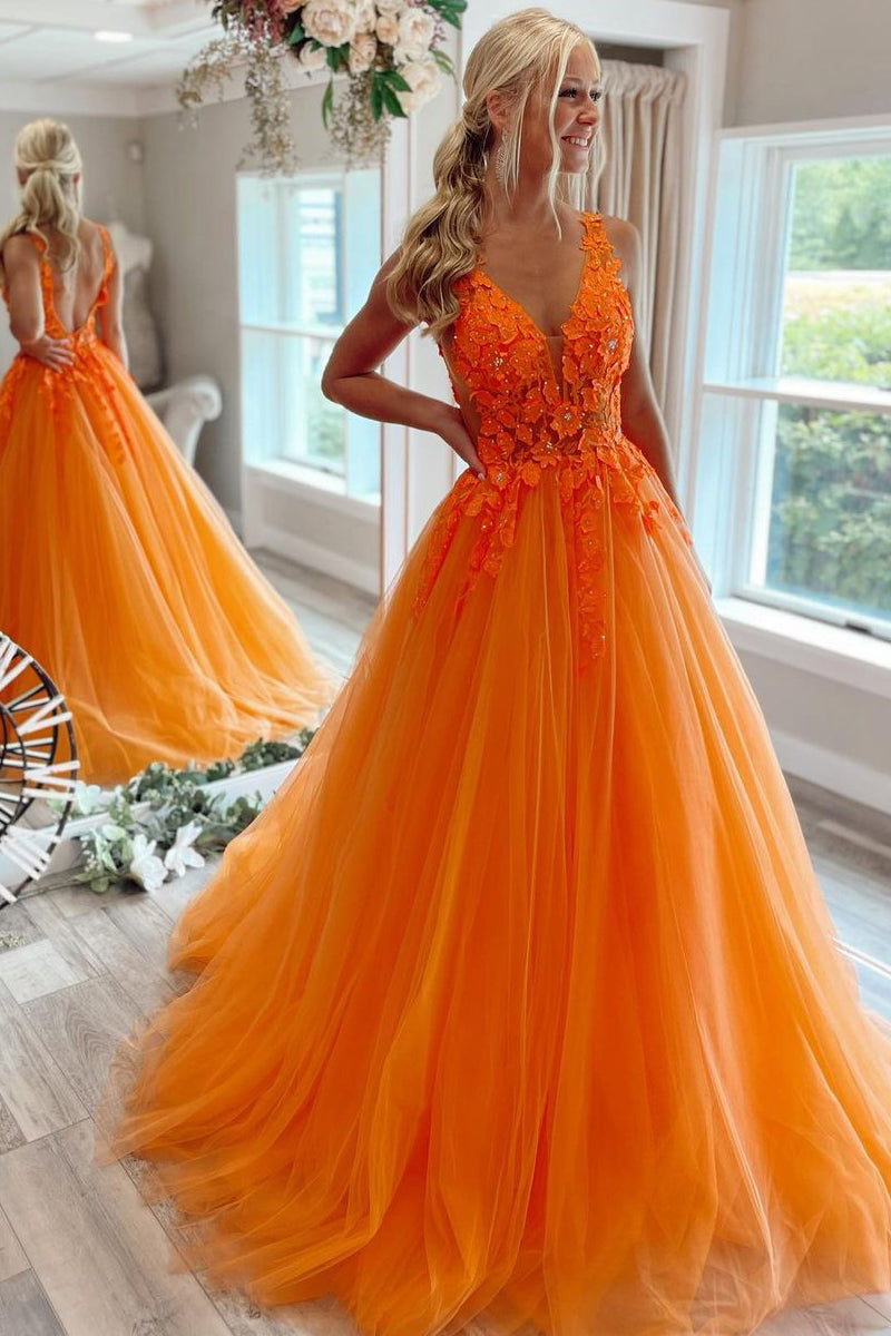 Coral deals prom dress