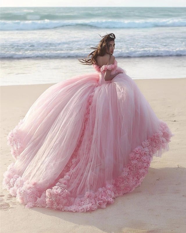 Cute pink quinceanera dresses hotsell