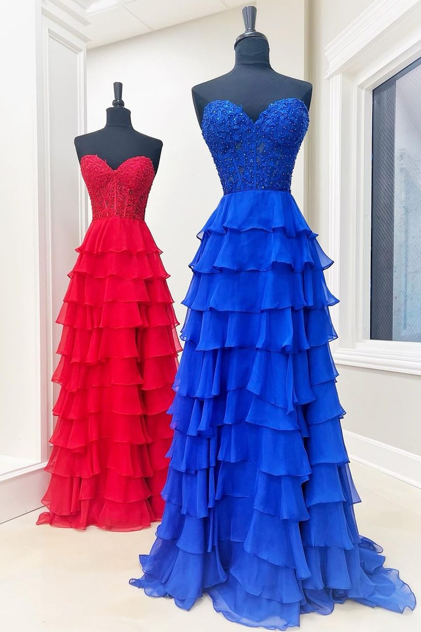 Royal Blue Ruffle Dress