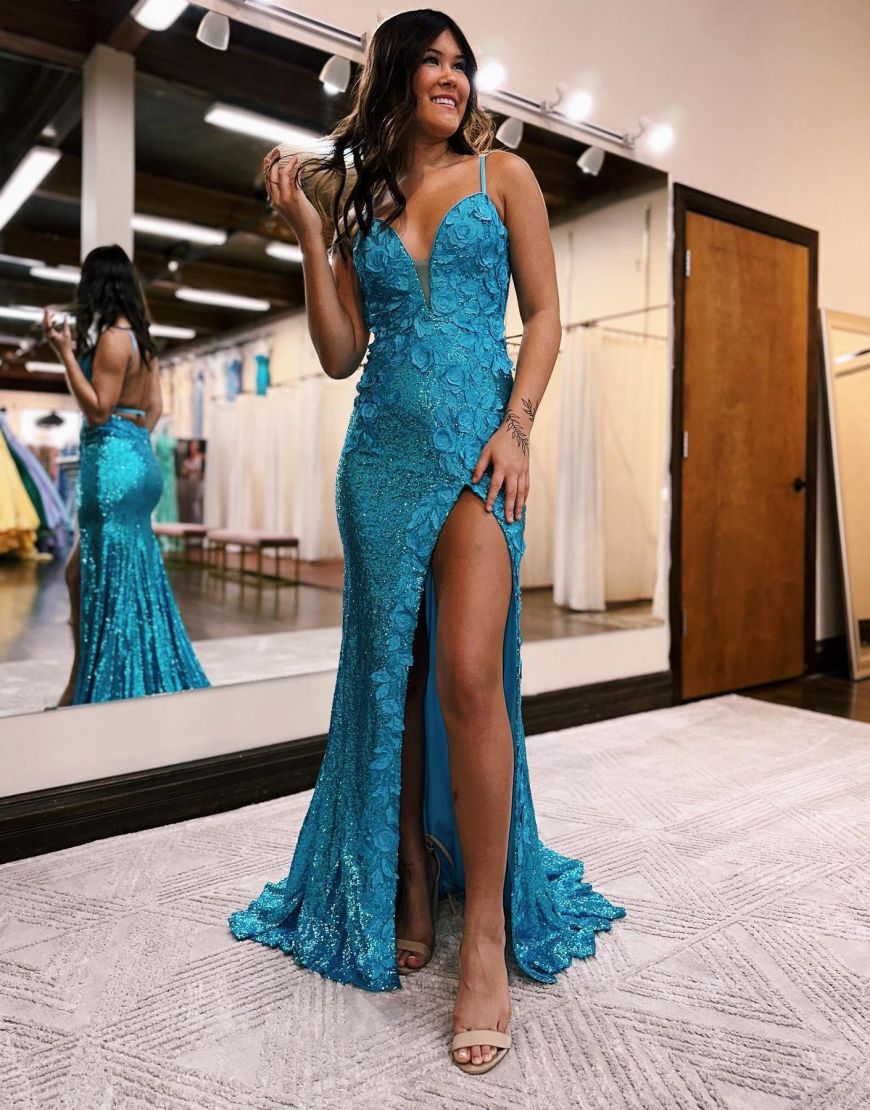 Teal Prom Dress