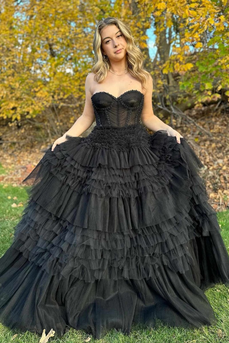 Black sweetheart outlet gown