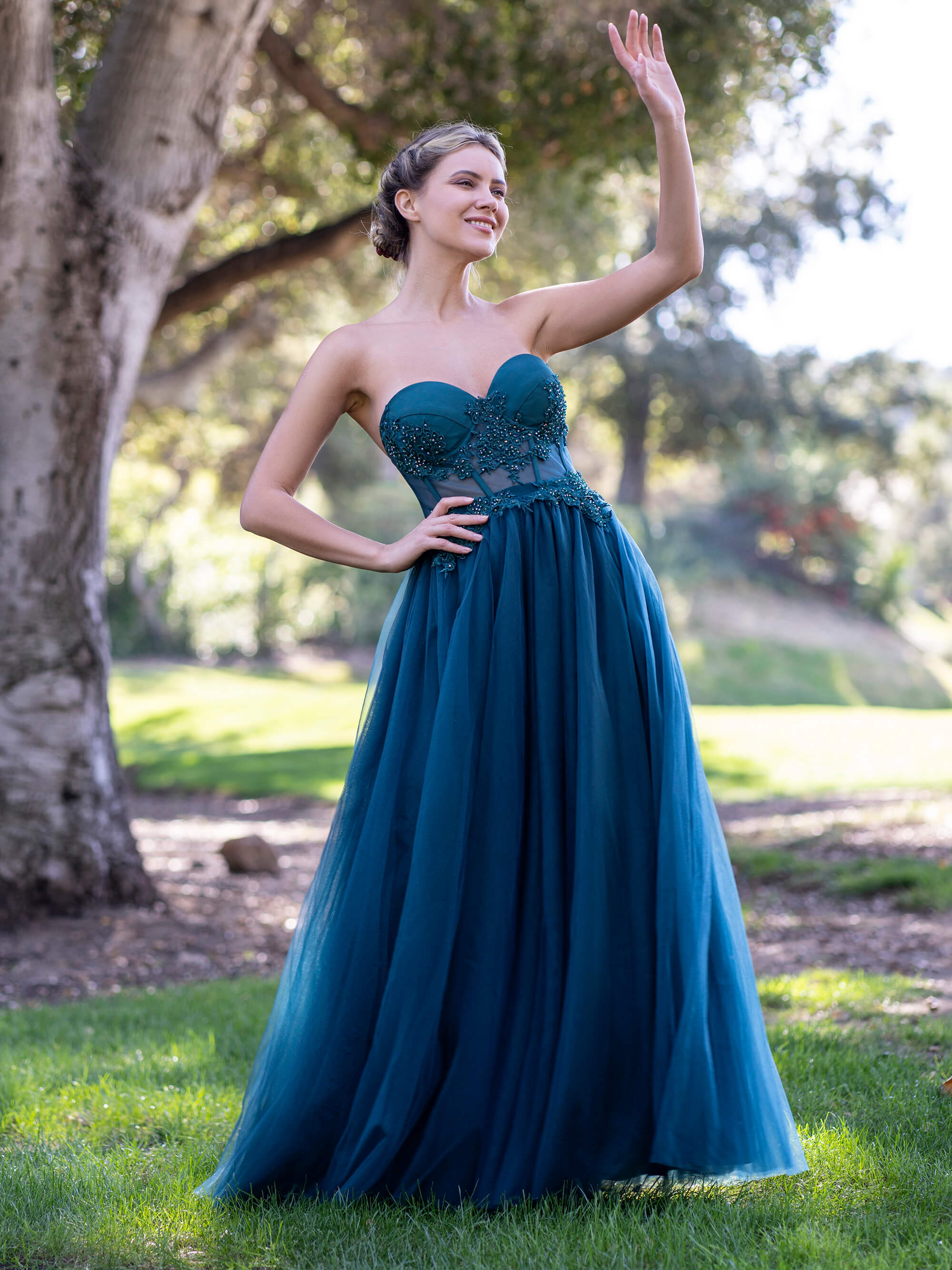 Peacock Duct Tape Prom Dresses