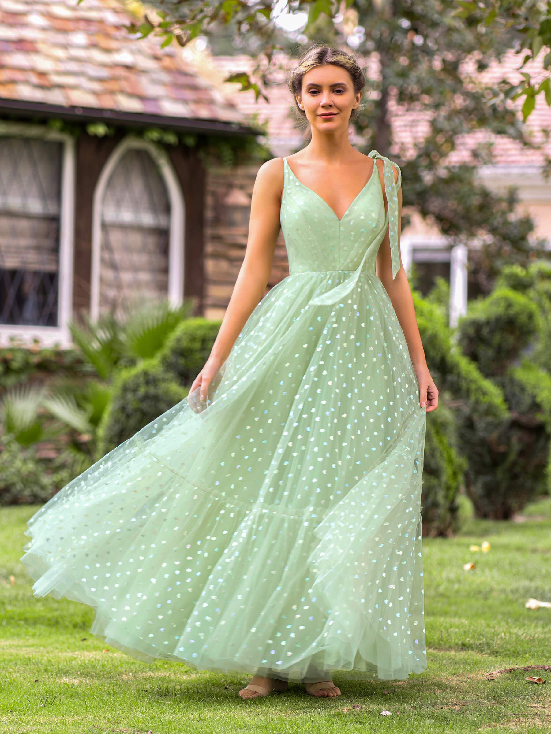 Seafoam Green Tulle Dress