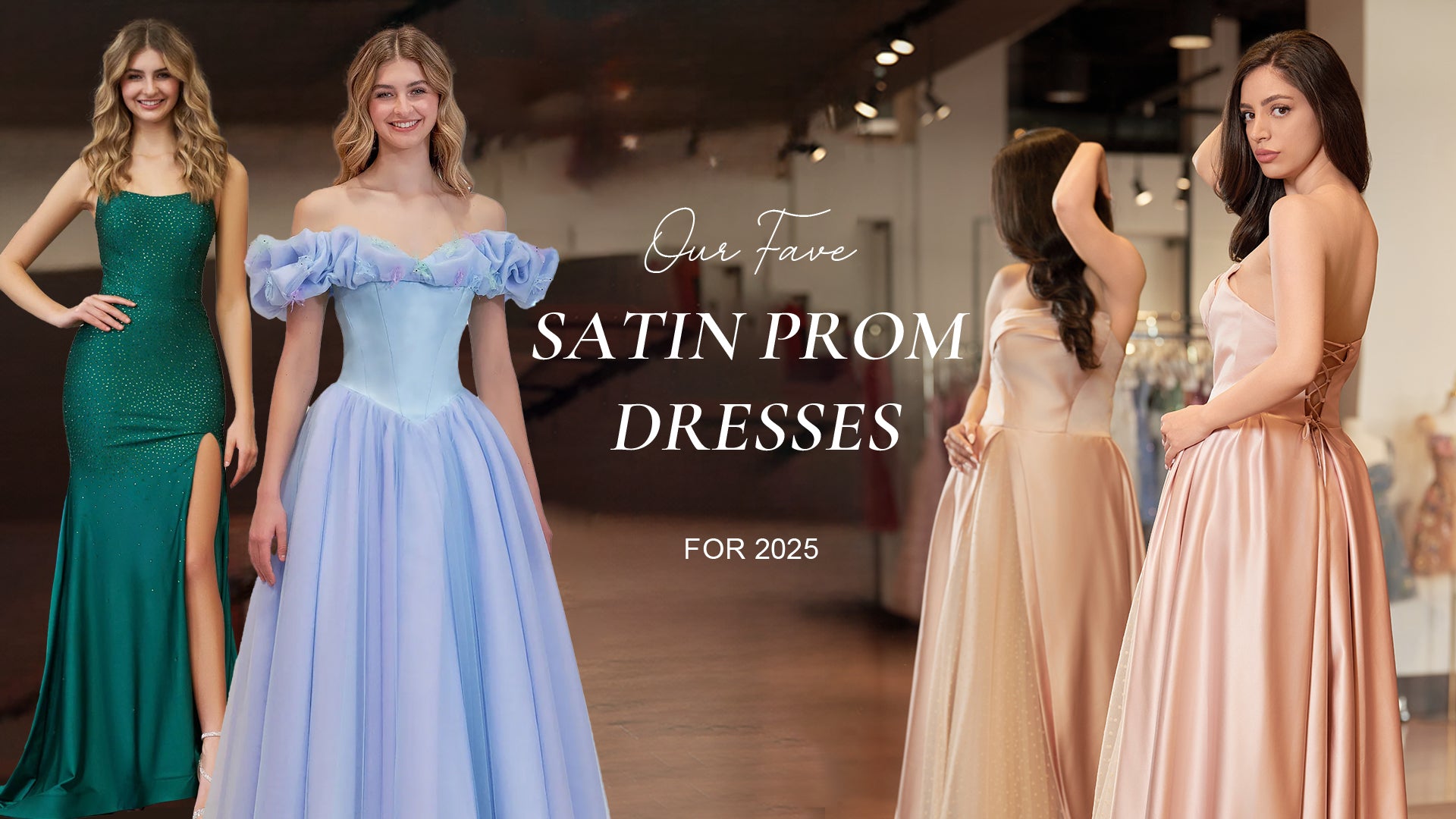 Our Fave Satin Prom Dresses for 2025