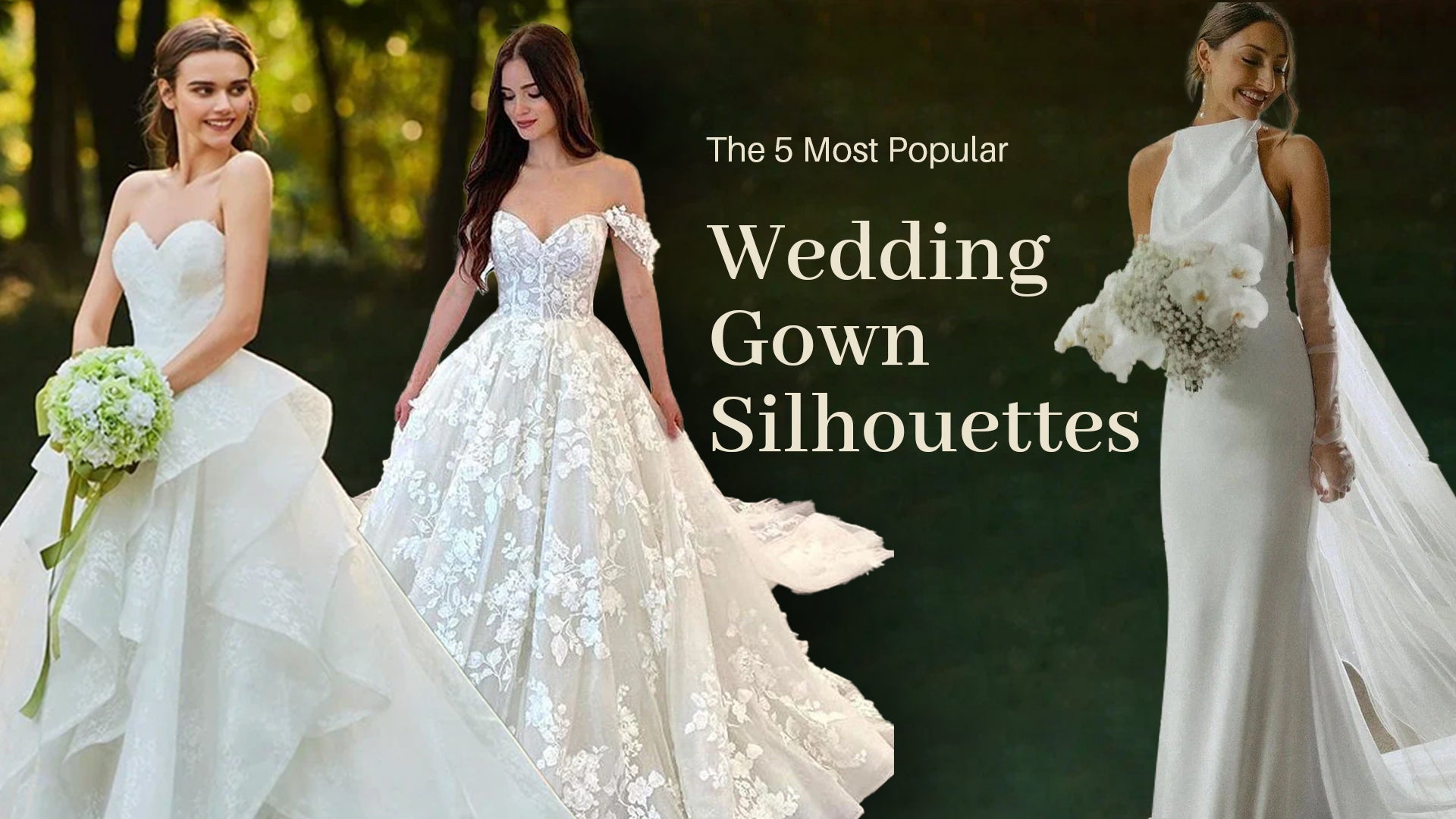 The 5 Most Popular Wedding Gown Silhouettes