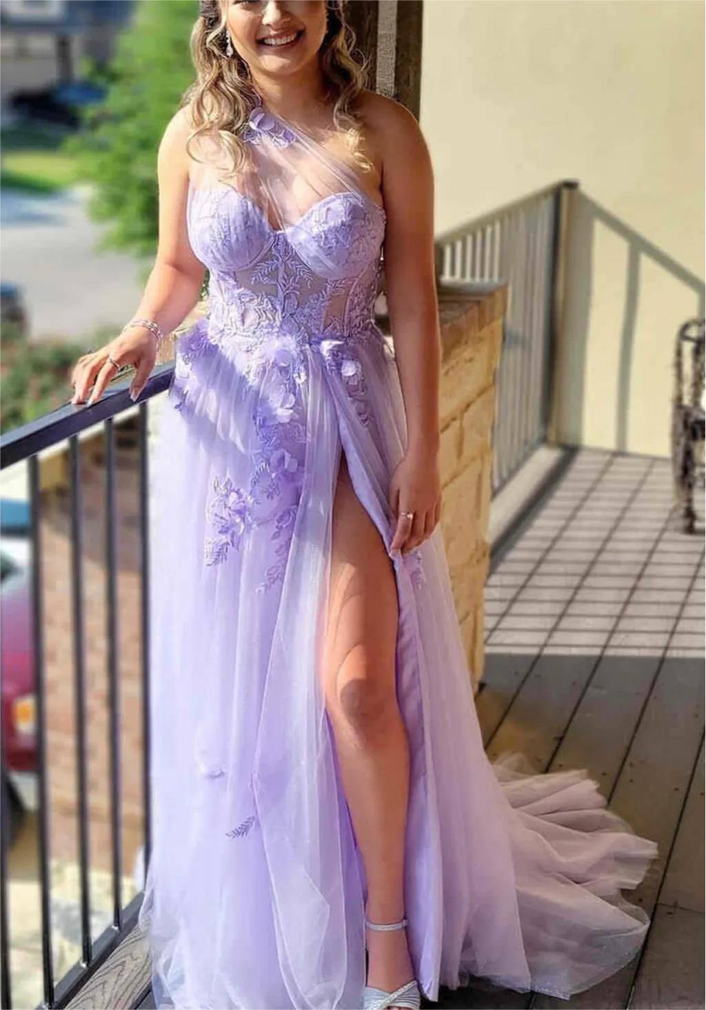 Black Purple Prom Dresses