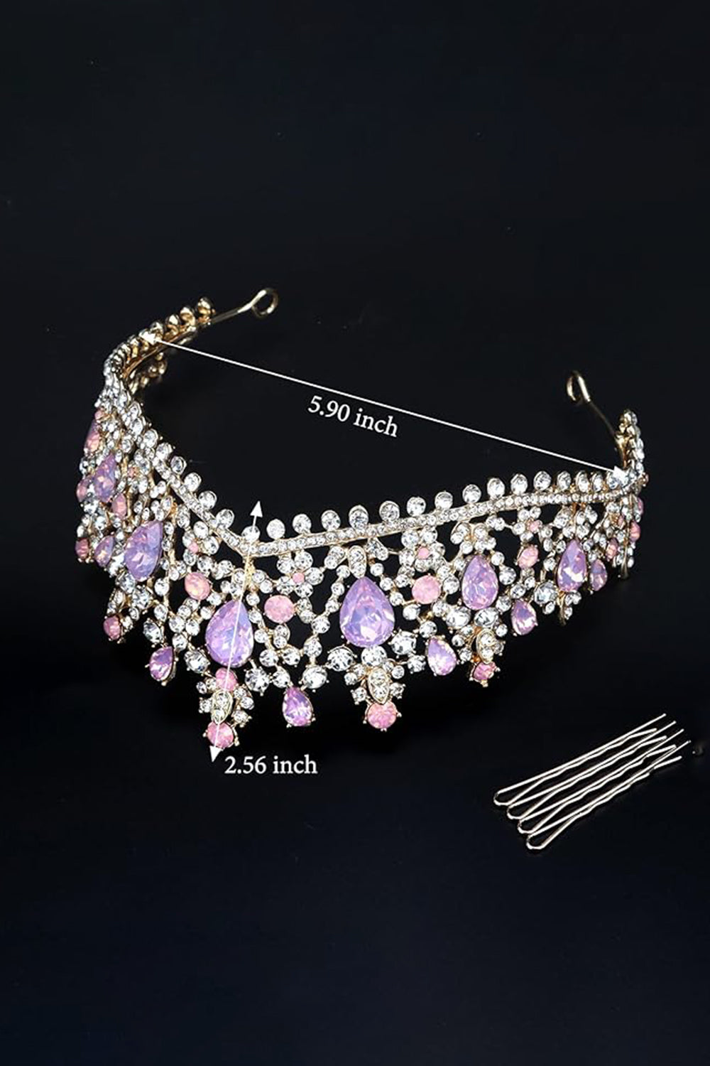 Pink Crown Tiaras for Women