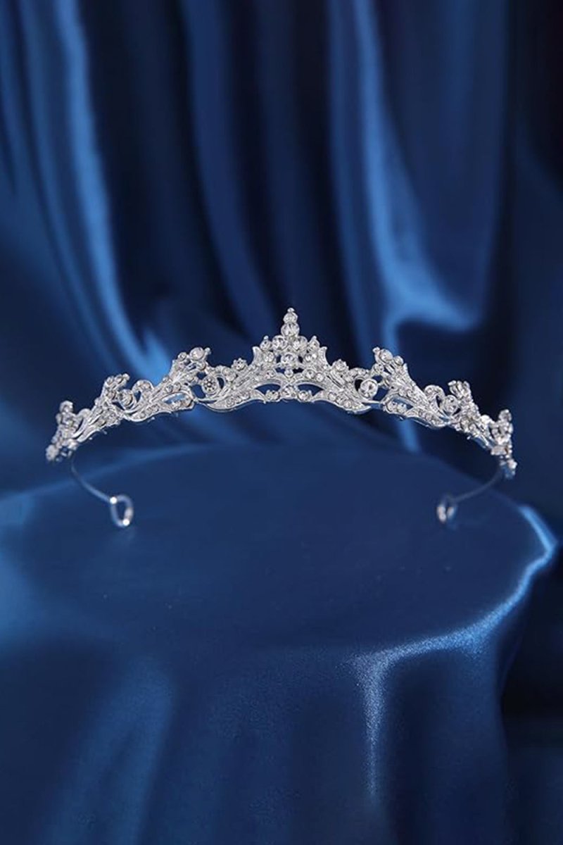 Silver Crystal Tiara - KissProm