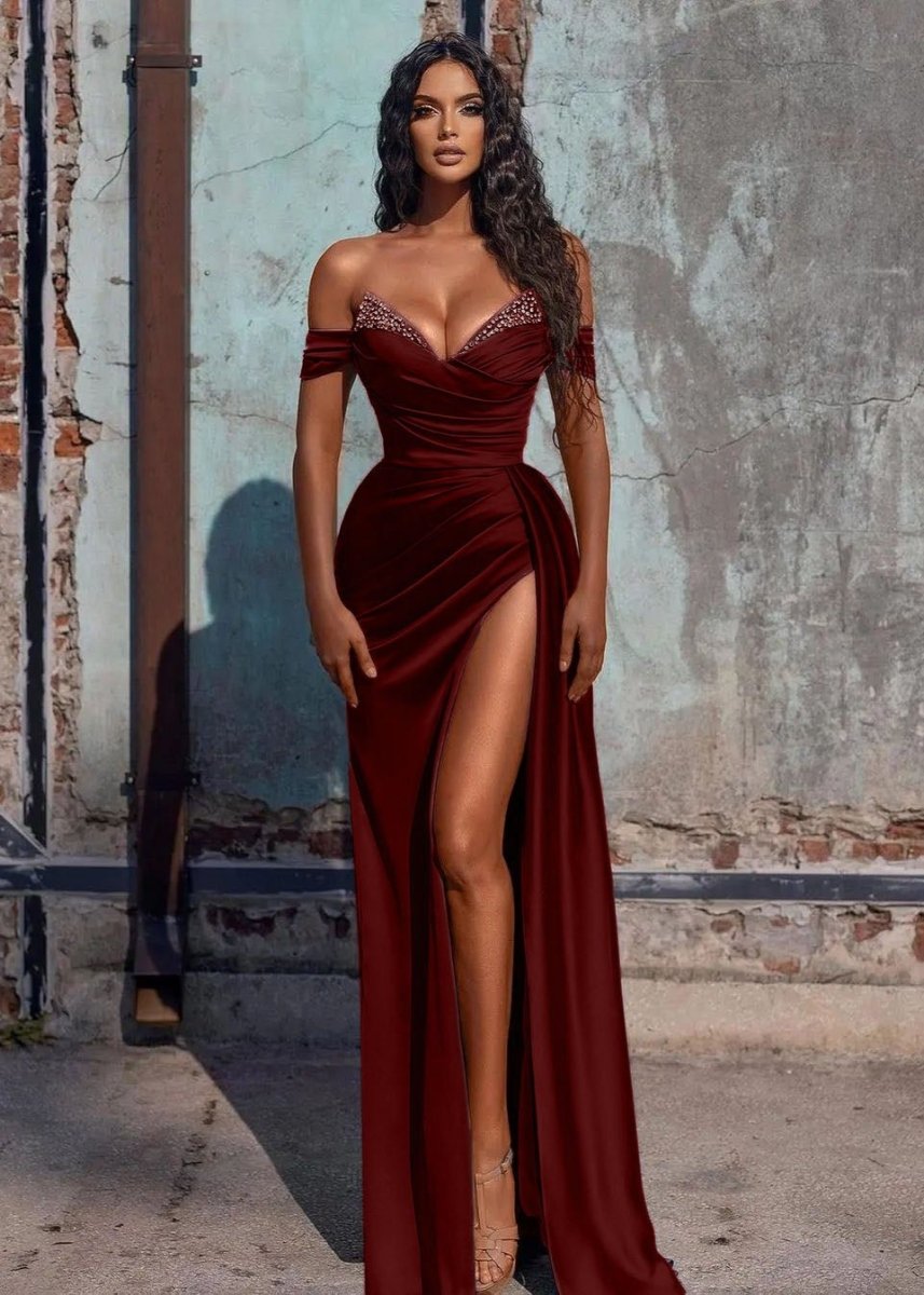 Adelaide |Mermaid Satin Long Prom Dress with Slit - KissProm