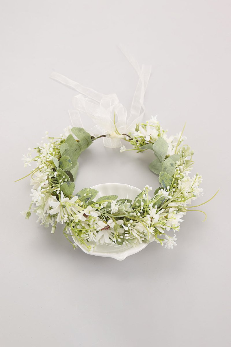 Artificial Silk Daisy Wedding Flower Crown - KissProm