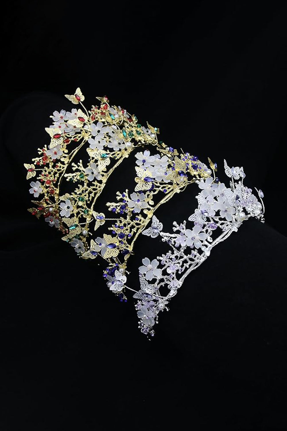 Crystal Baroque Fairy Headpiece Butterflies Tiara