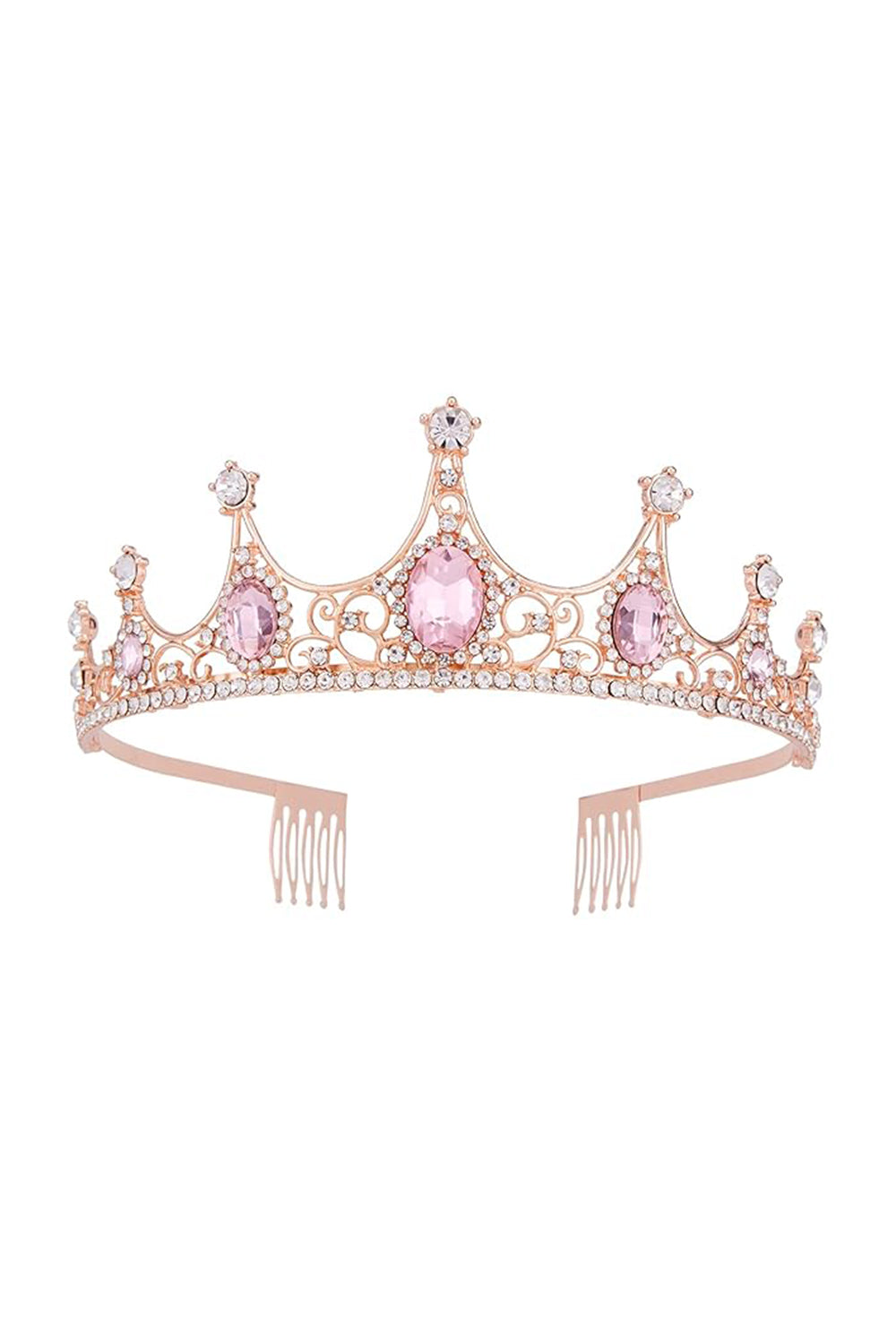 Rose Gold Tiaras Peach