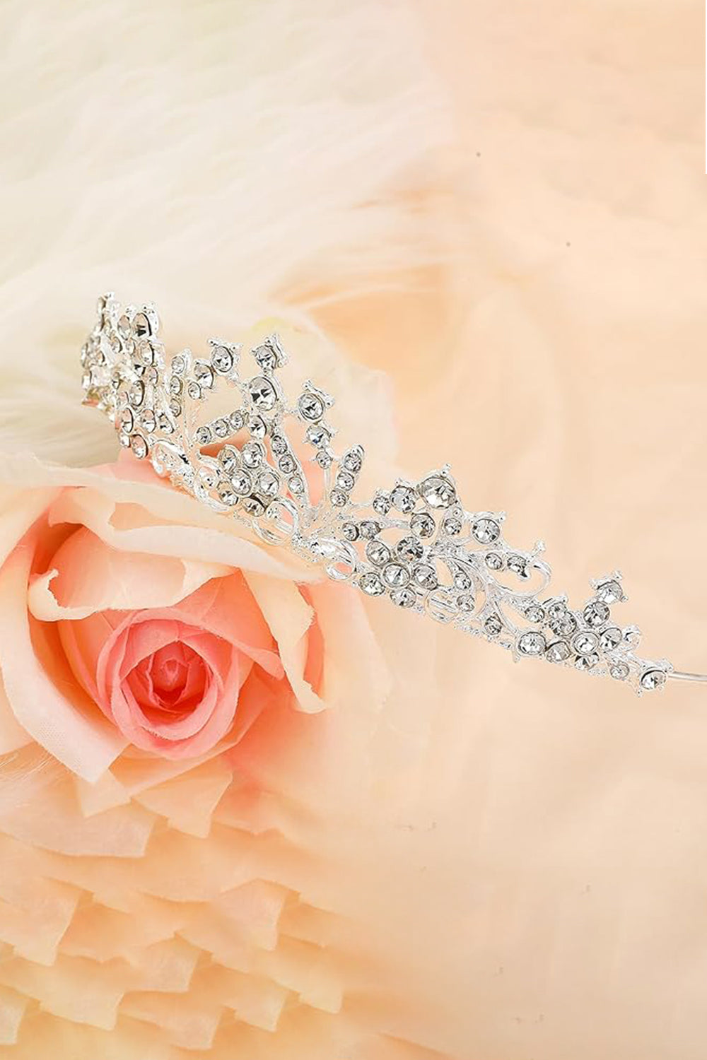 Silver Rhinestones Princess Crown