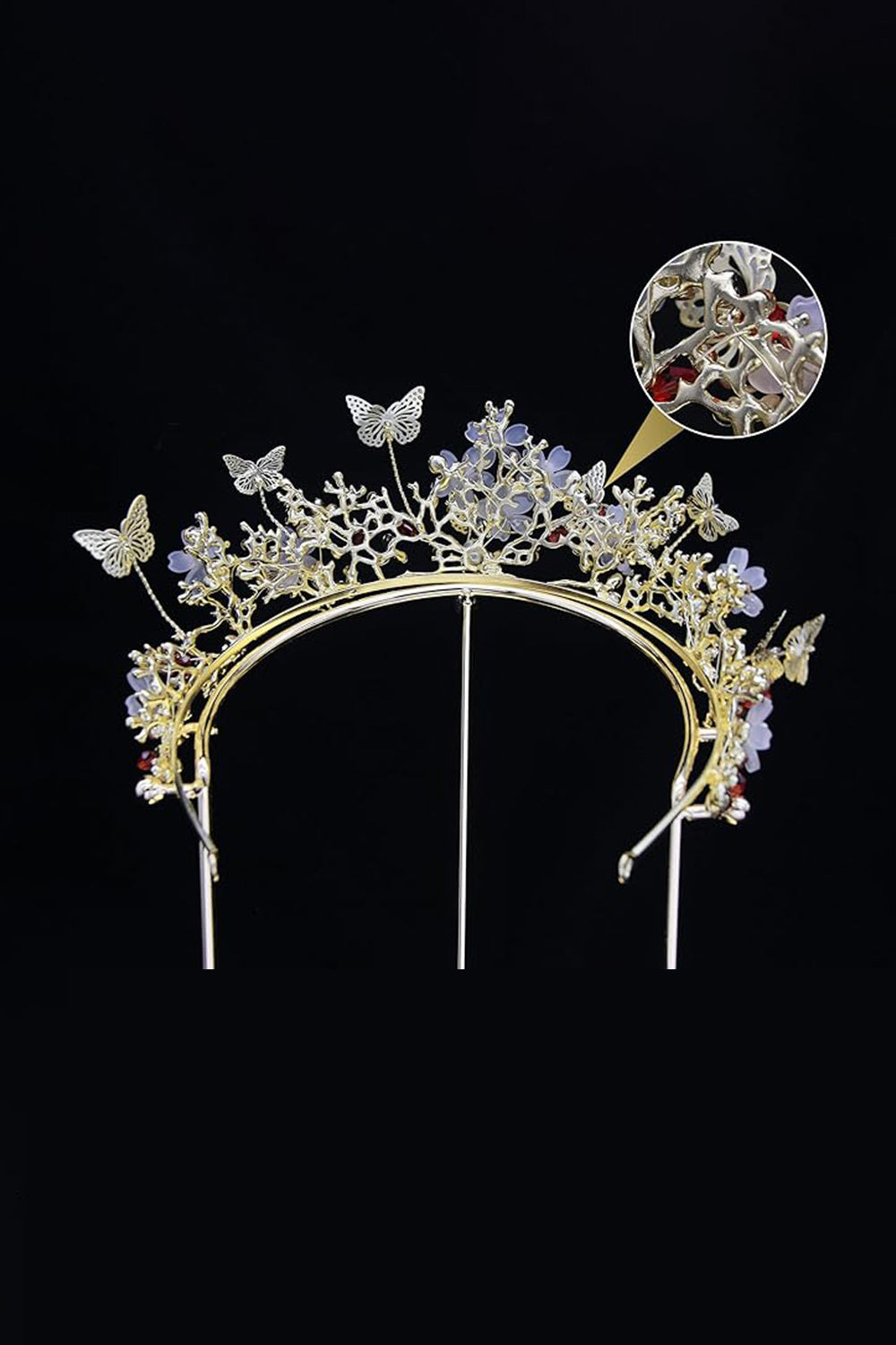 Crystal Baroque Fairy Headpiece Butterflies Tiara