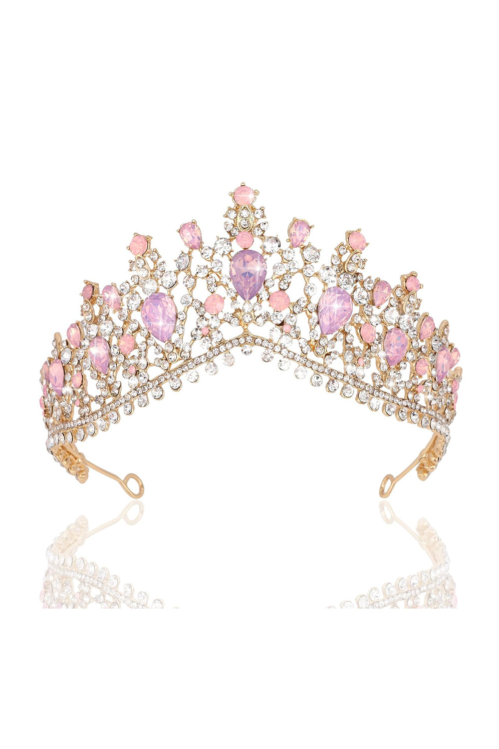 Pink Crown Tiaras for Women