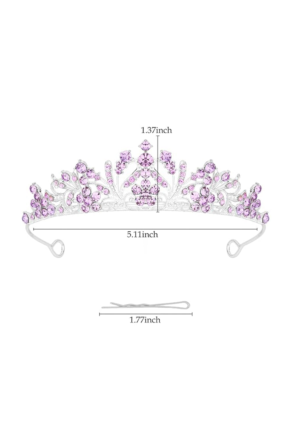 Silver Crystal Crown for Women