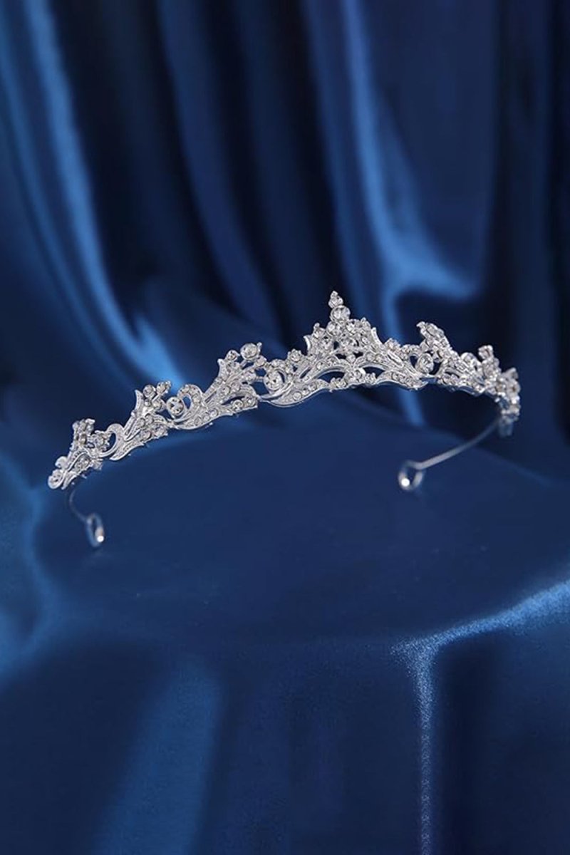 Silver Crystal Tiara - KissProm