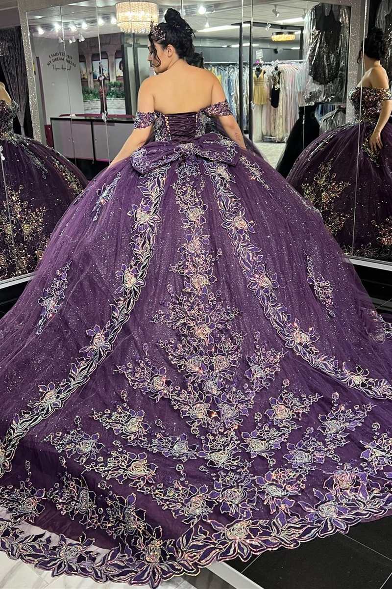 Glamorous purple dresses hotsell