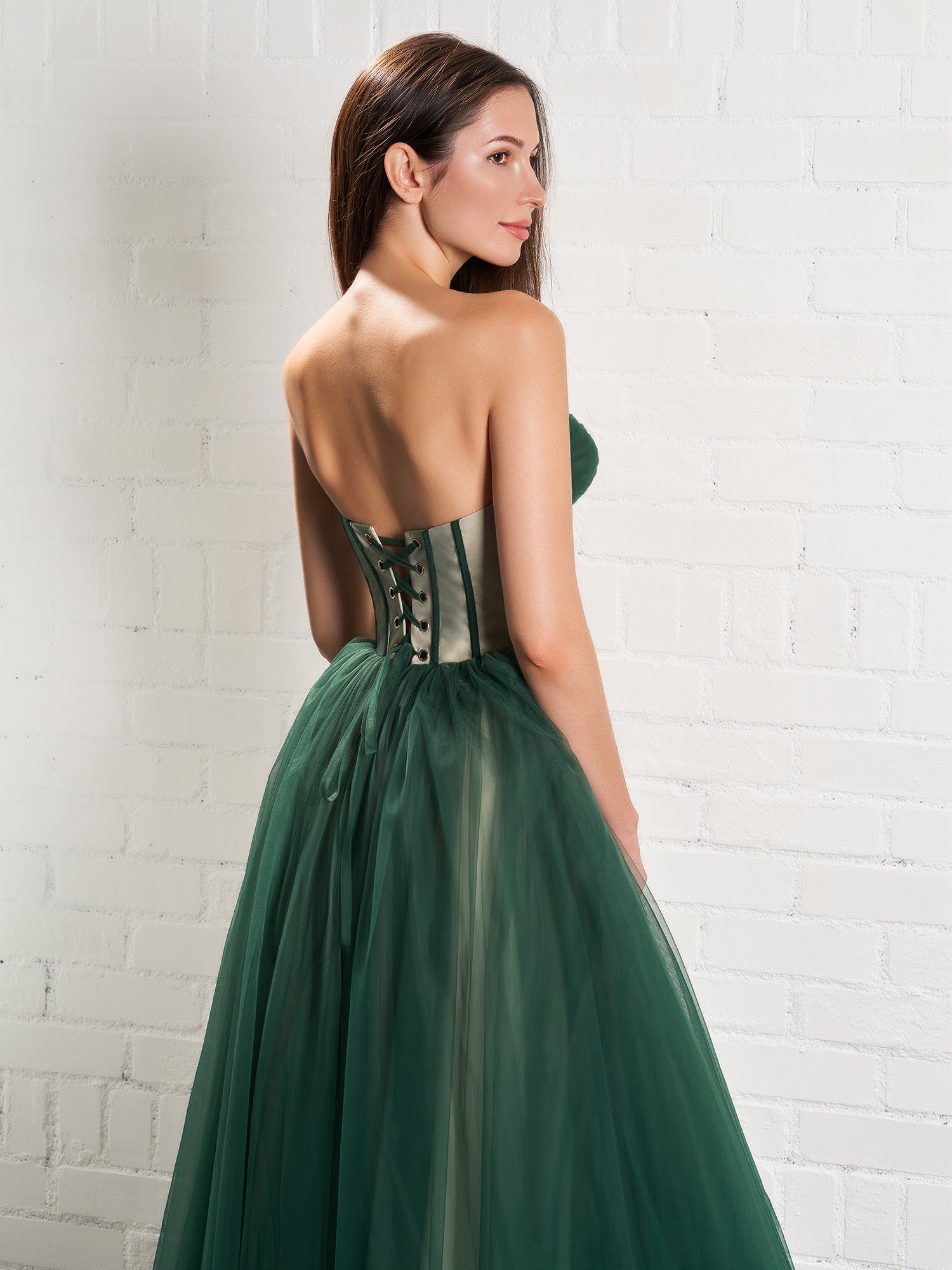 Emerald Green Tulle Dress