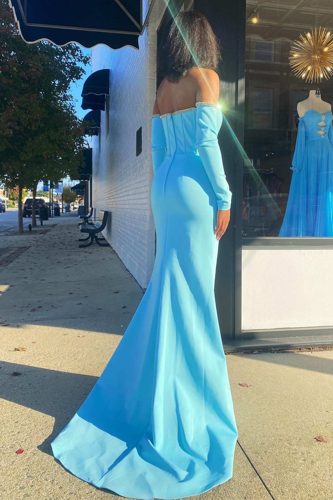 Aqua Mermaid Prom Dresses