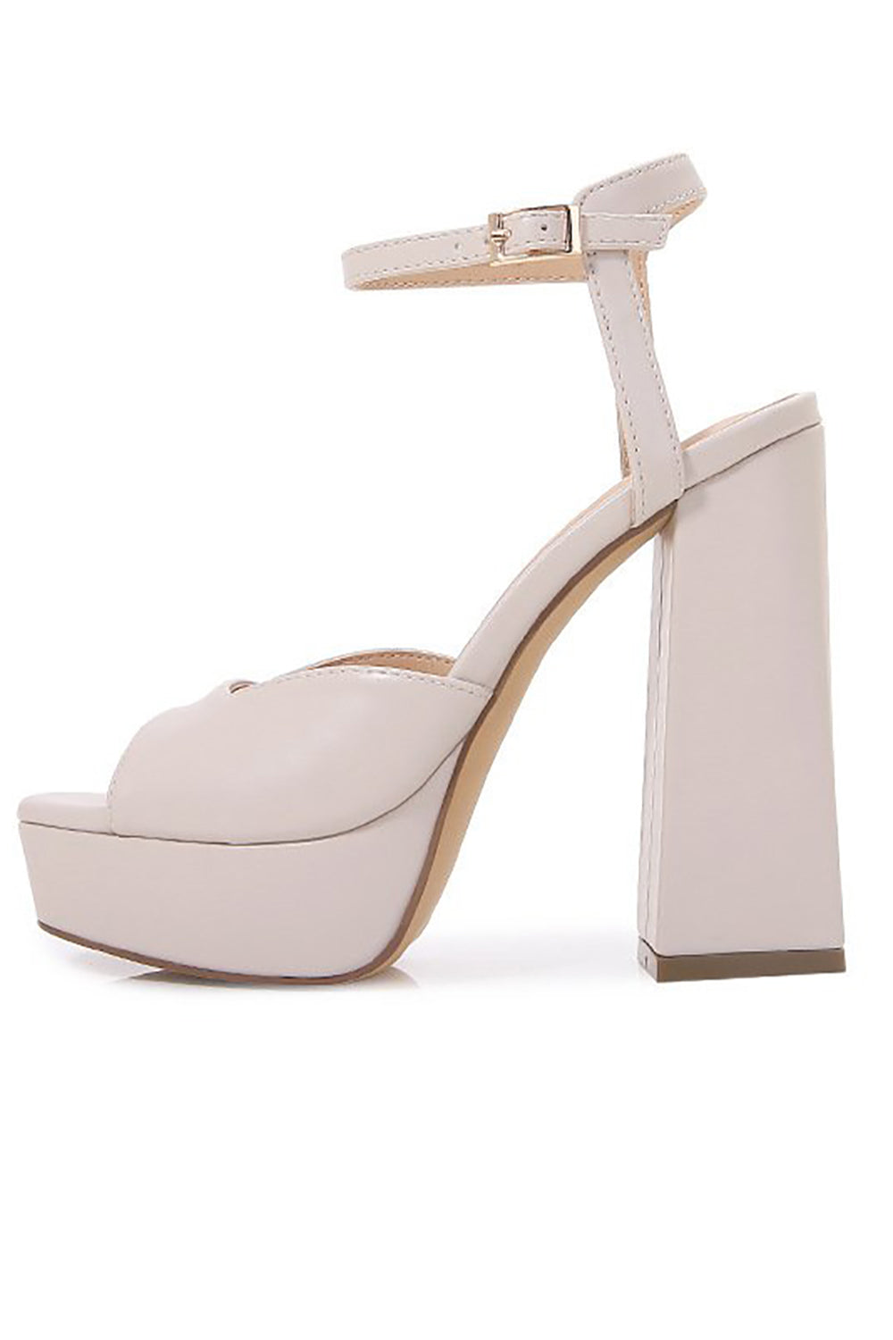 Chunky ivory outlet heels