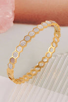 Gold Plated Titanium Stainless Steel Bracelet - KissProm