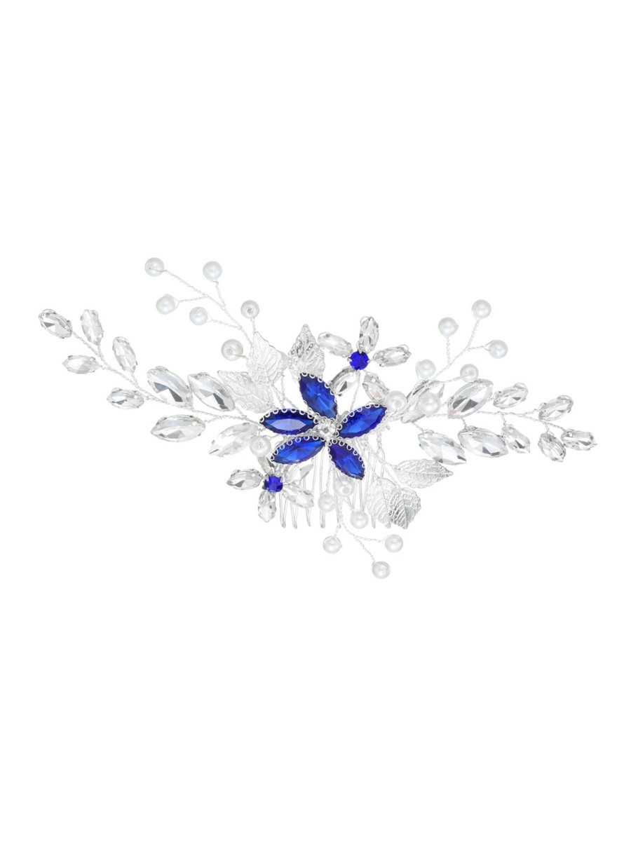 Diamond Handmade Pearl Hair Comb Accessories - KissProm