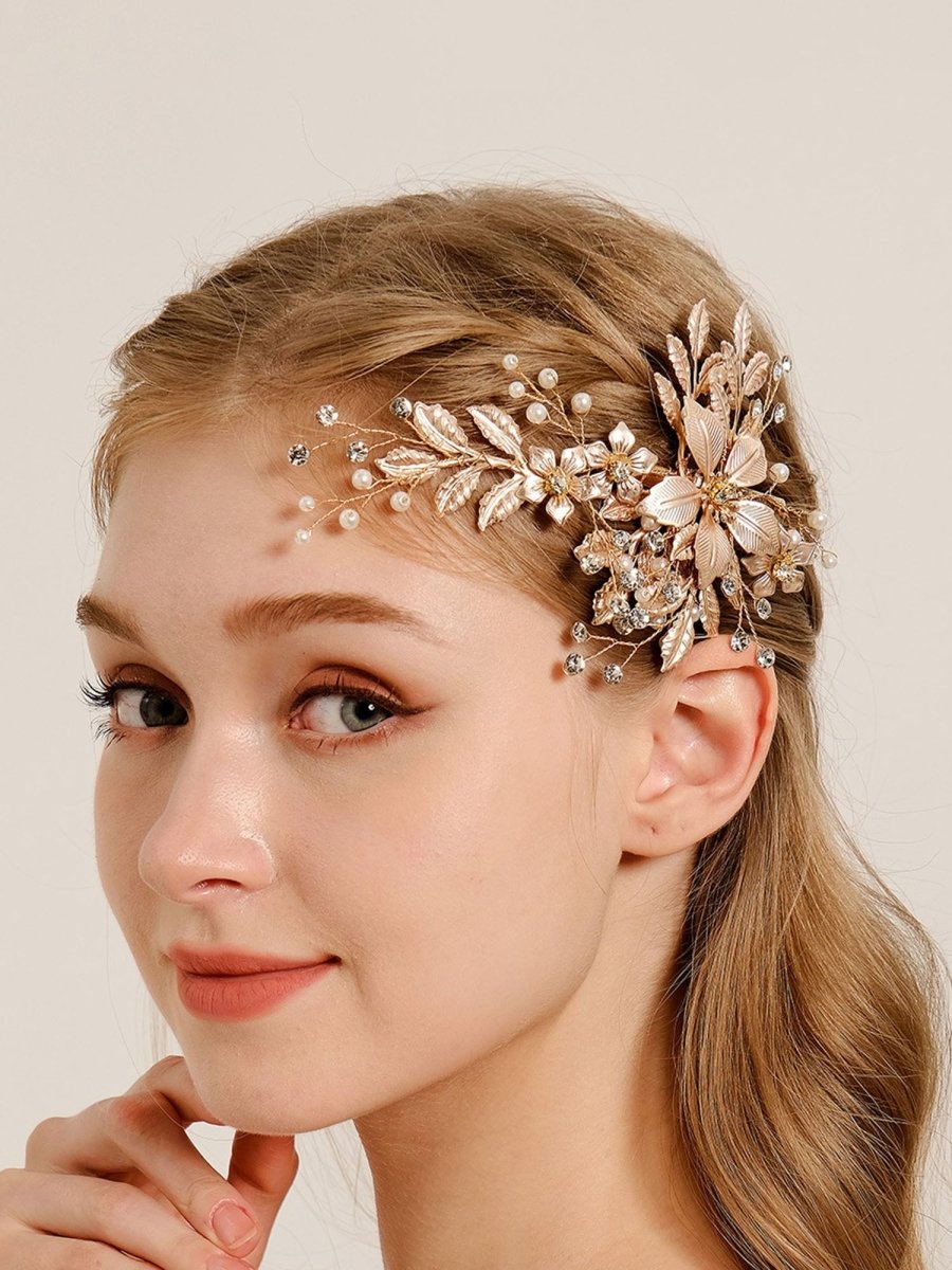 Luxury Accessories Versatile Metal Flower Hairpin - KissProm