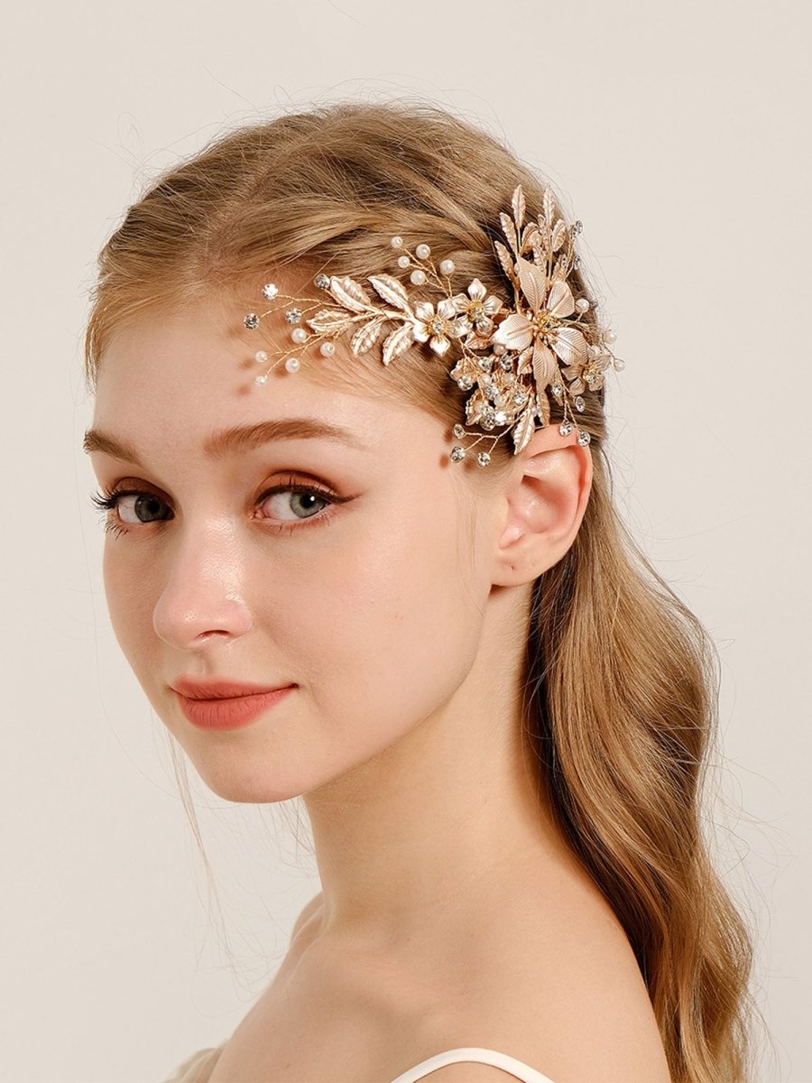 Luxury Accessories Versatile Metal Flower Hairpin - KissProm