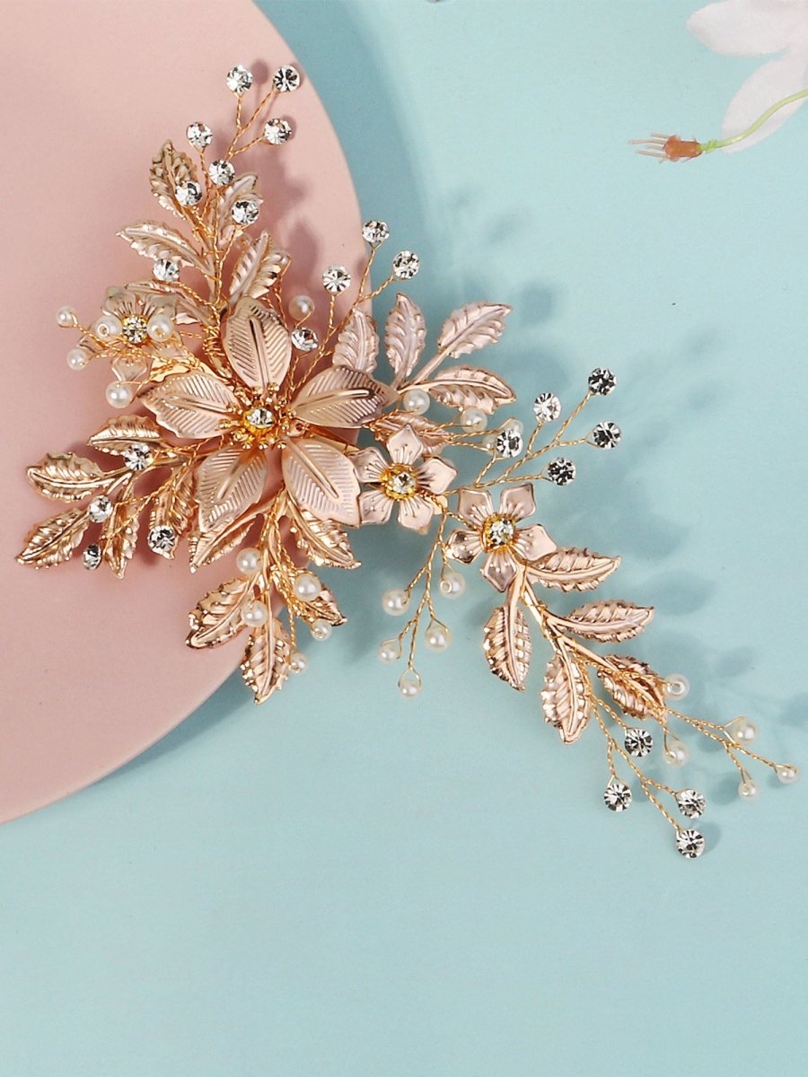 Luxury Accessories Versatile Metal Flower Hairpin - KissProm