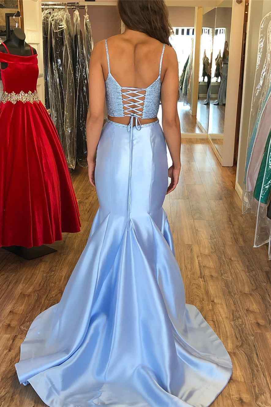 Two piece light outlet blue dress