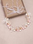 The Bride Flower Girl Leaf Pearl Headband - KissProm