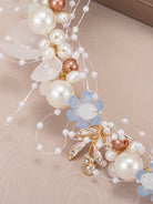 The Bride Flower Girl Leaf Pearl Headband - KissProm