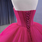 Quinceanera Dress Stylish Luxury Evening Dresses Sweep Train Sleeveless Pleated Ball Gown - KissProm