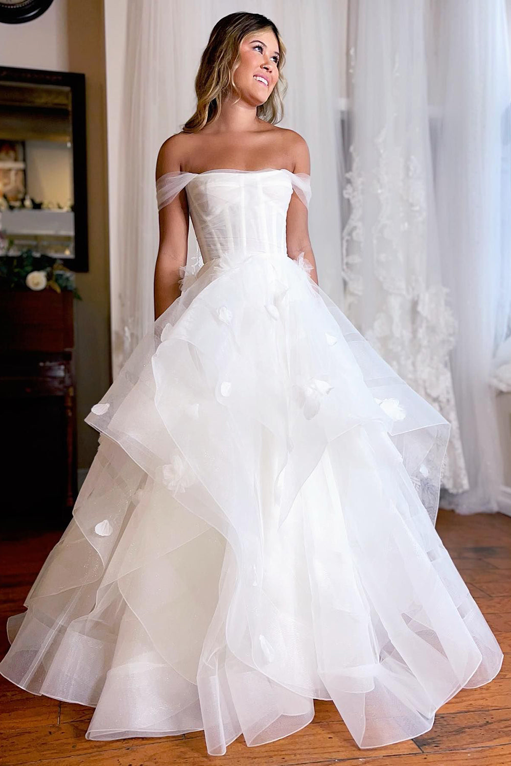 Waist Cincher Wedding Dress