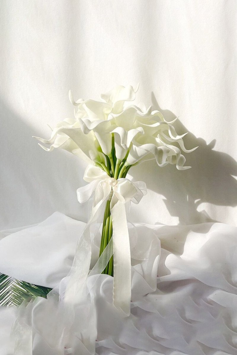 Artificial Calla Lilies Bridesmaid Bouquets - KissProm