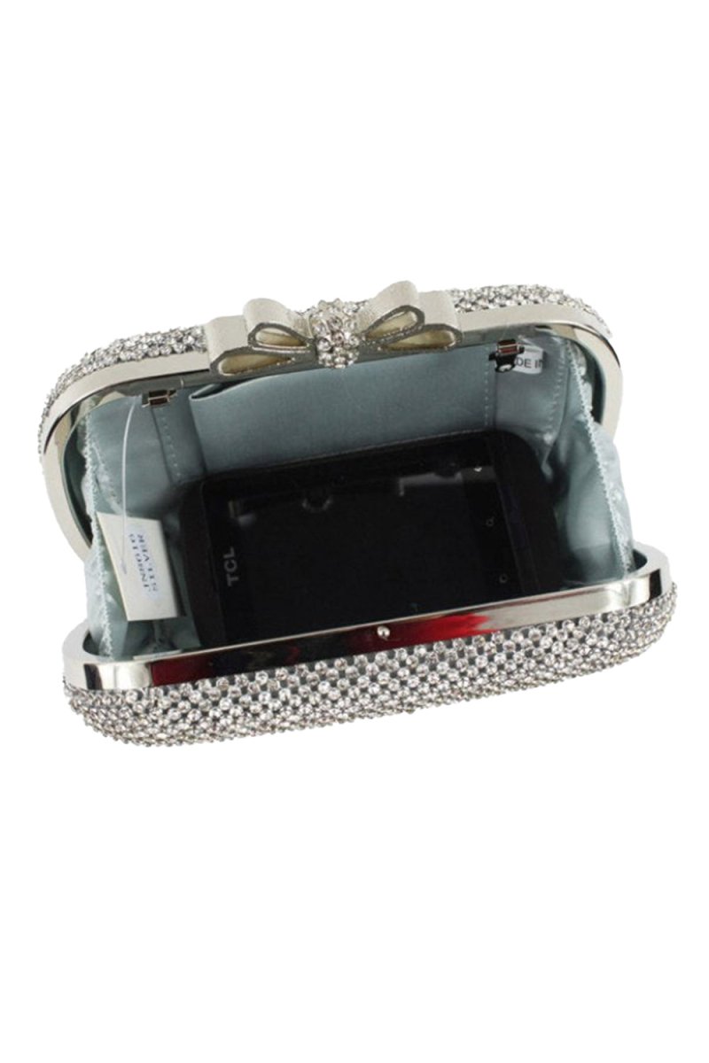 Beautiful Metal With Crystal/Rhinestone Adjustable Bridal Purse - KissProm