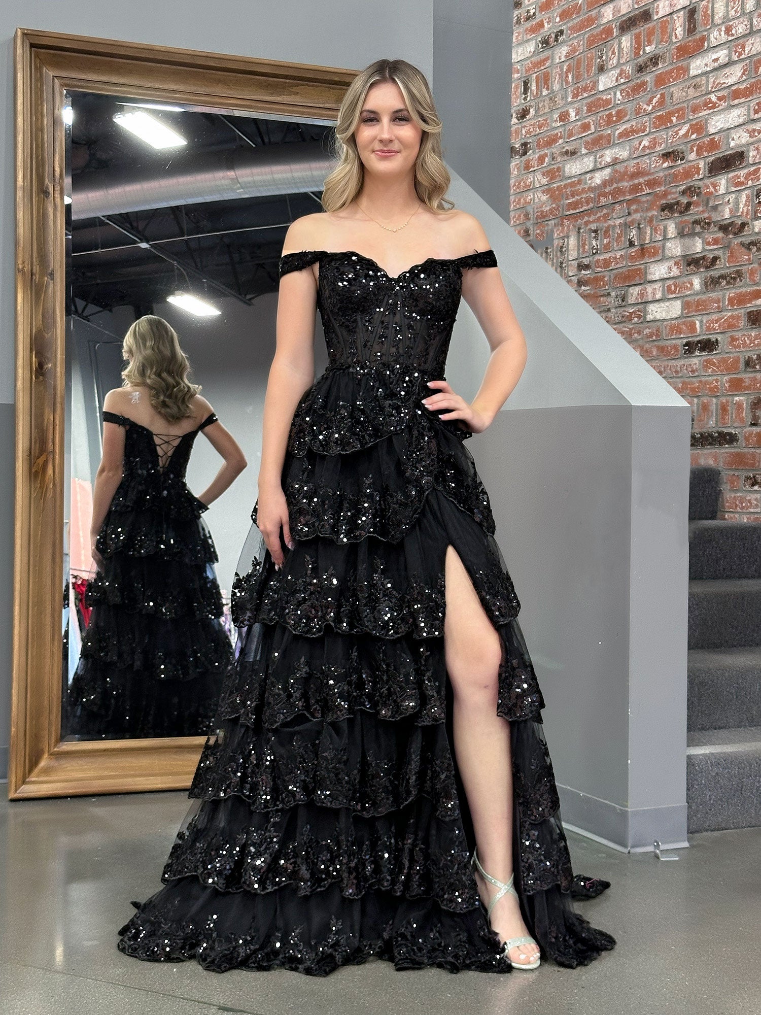 Black Corset Prom Dress