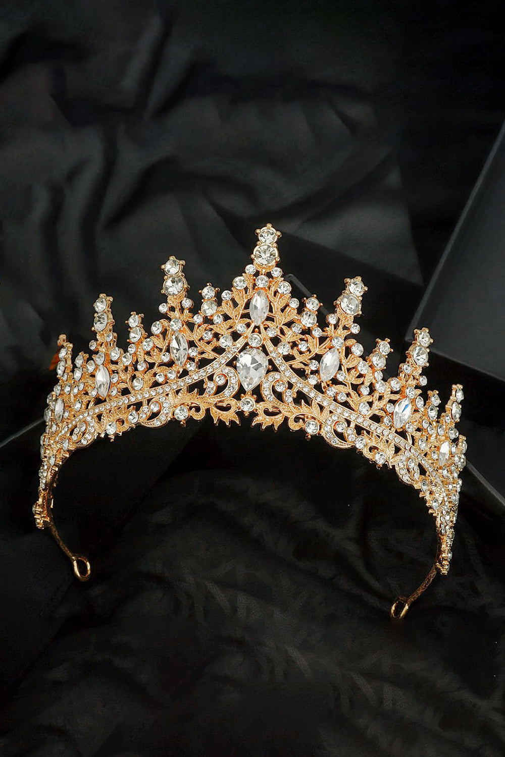 Black Rhinestone Crown