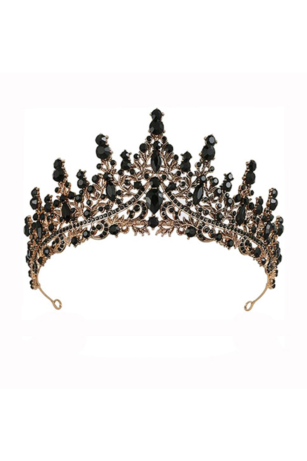 Black Rhinestone Crown