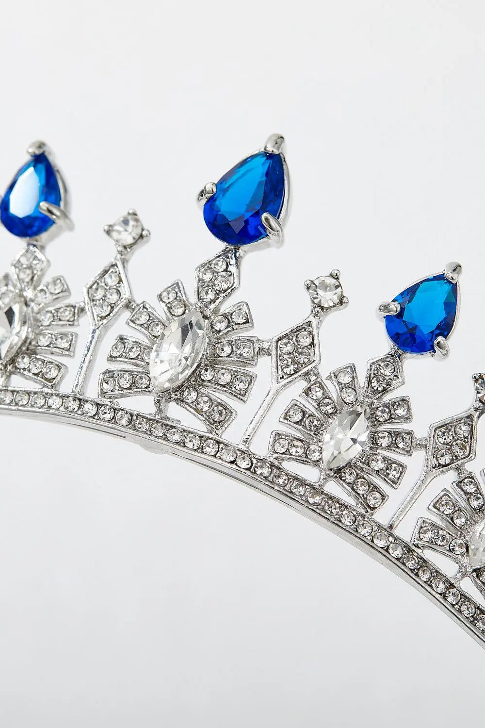 Blue Rhinestone Tiara Wedding