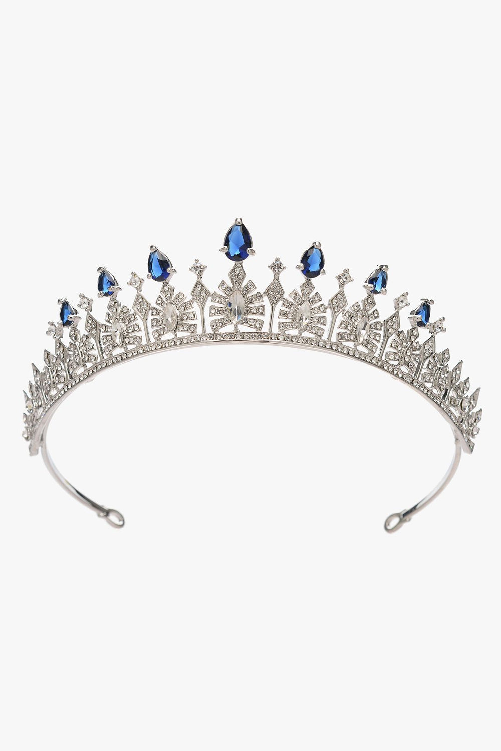 Blue Rhinestone Tiara Wedding