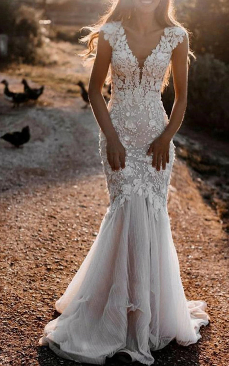 Boho casual wedding shops dress