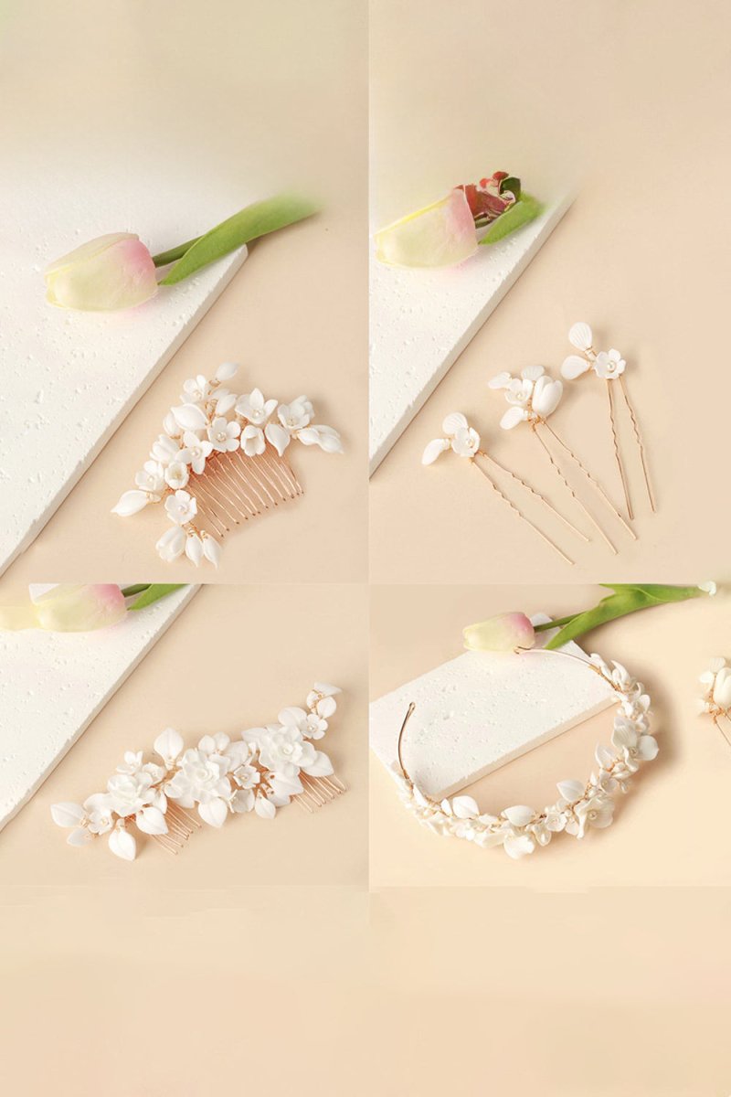 Bridal Leaf Hair Comb - KissProm