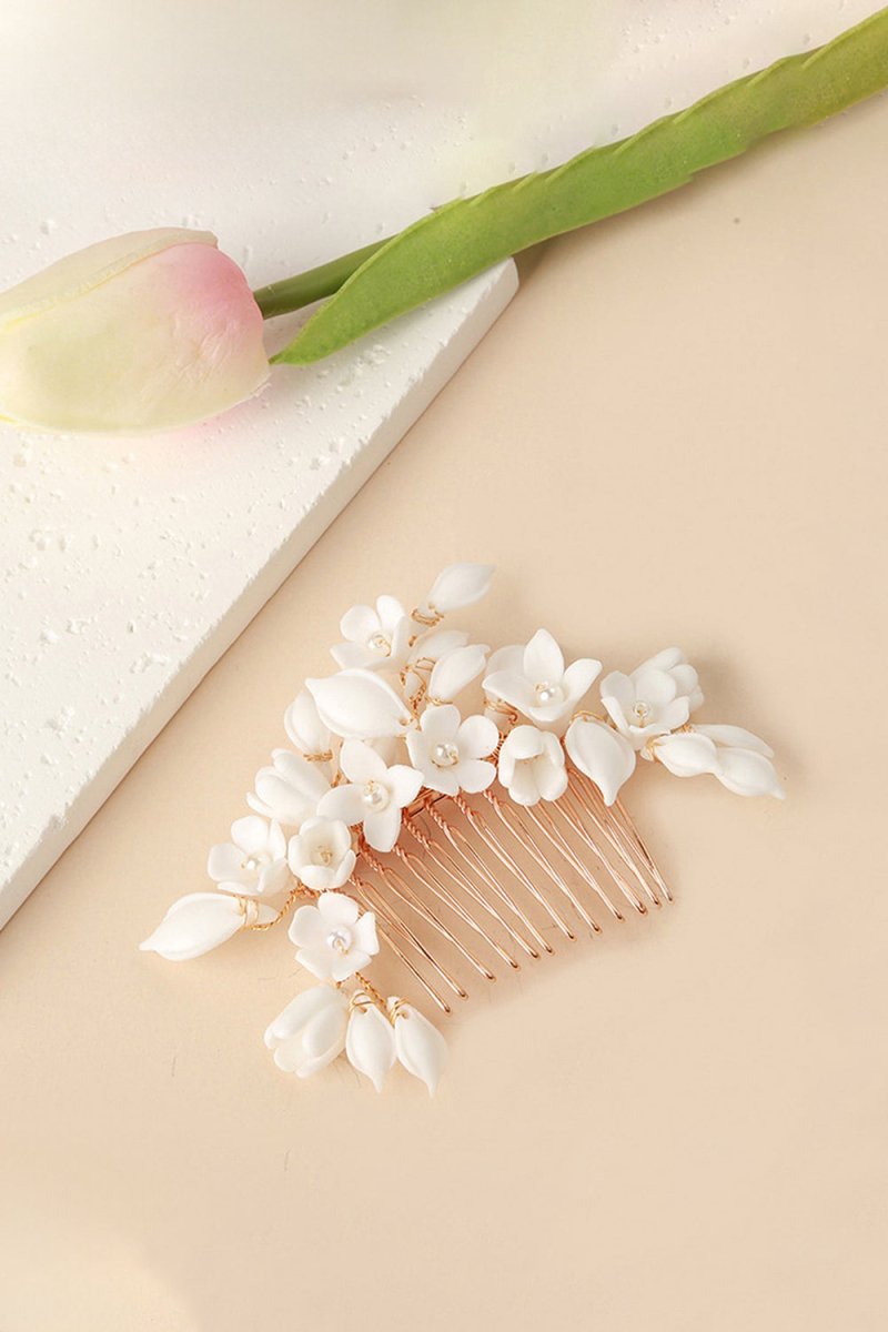 Bridal Leaf Hair Comb - KissProm