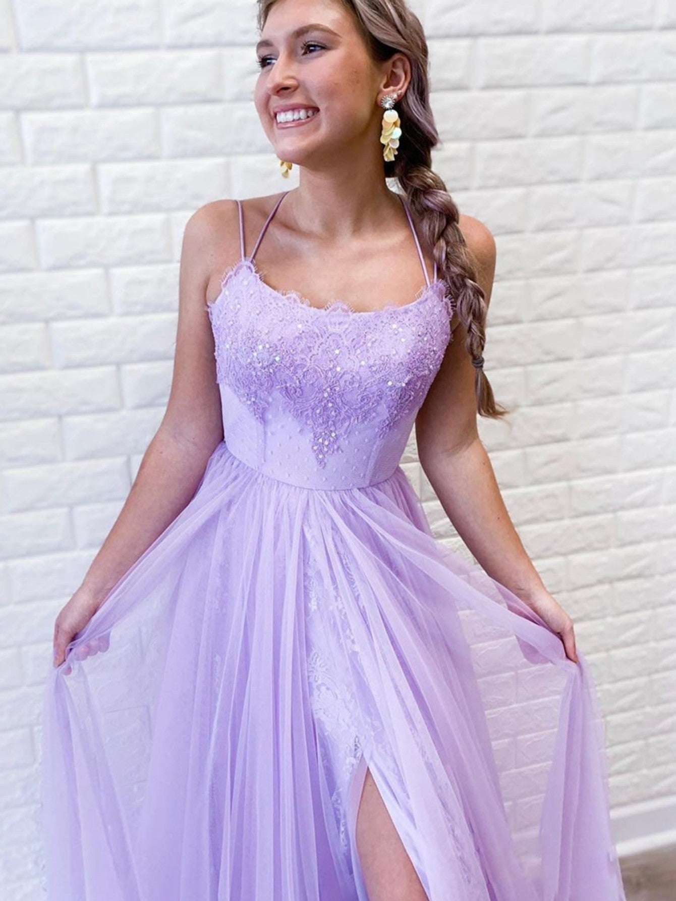 Lilac Backless Dress