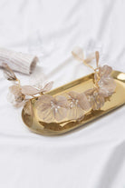 Champagne Pearl Flowers Headband - KissProm