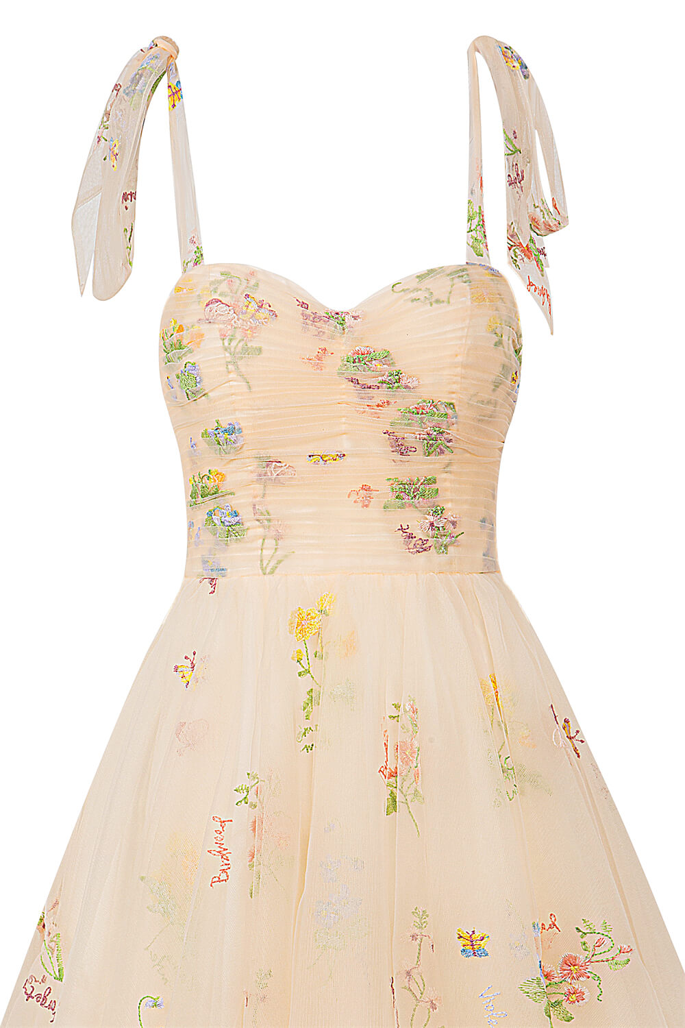 Claire | Aline Short Sweetheart Tulle Floral Homecoming Dress