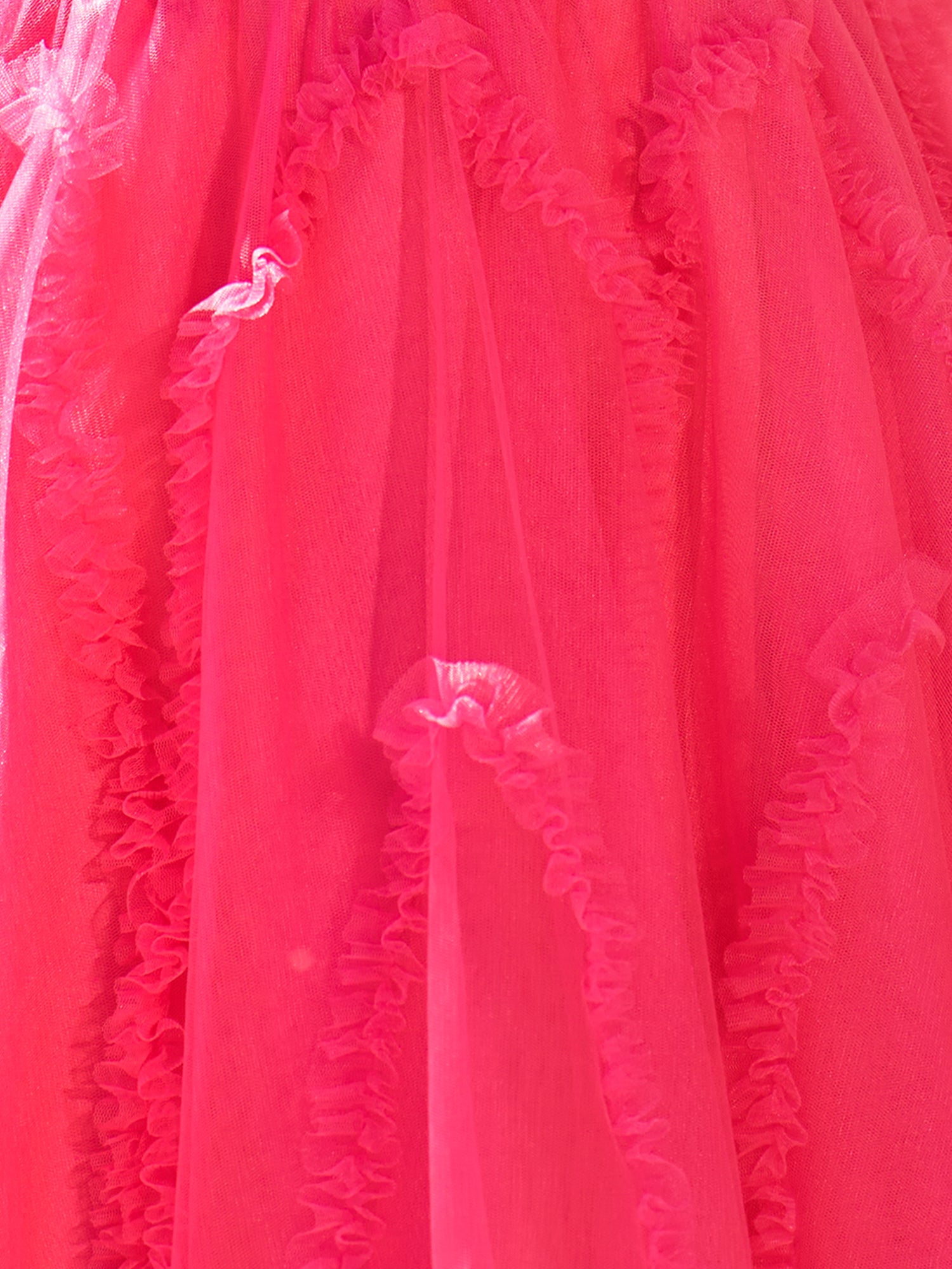 Clarissa |A Line  Fuchsia Tulle Strapless Homecoming Dress