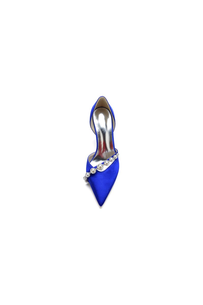 Cocktail Pointed Toe Pearl Heels - KissProm